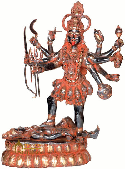 Large Size Indian Hindu Goddess Divine Maa MahaKali Murti 34"