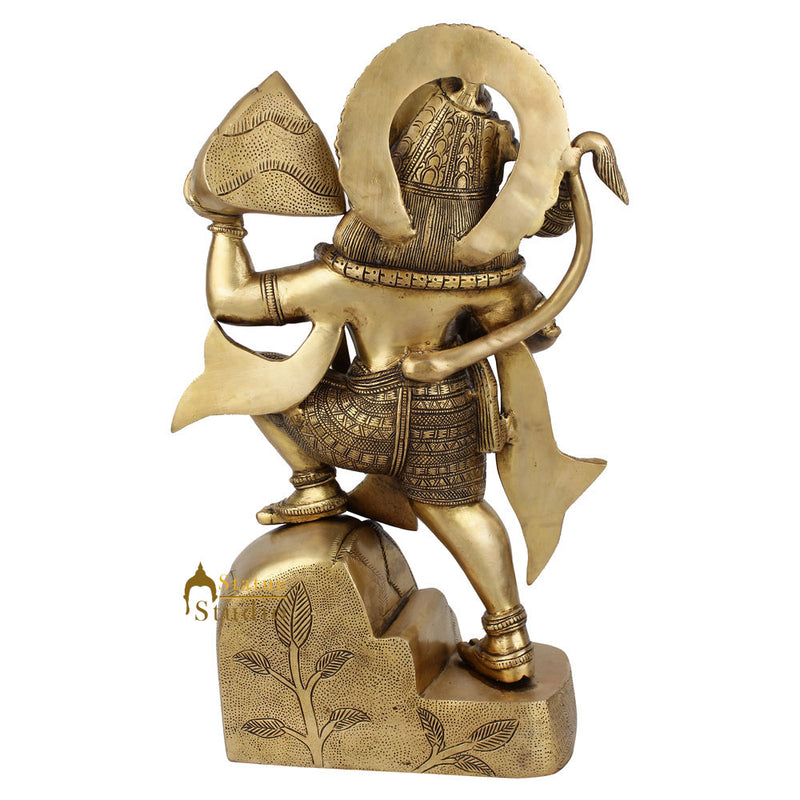 Indian Hindu Lord Bajrang Bali Hanuman Ji Murti Décor Gift Statue Idol 1.5 Feet