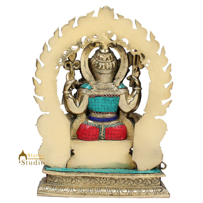 Beautiful Inlay Finish Ganpati Ganesha Murti Décor Idol Gifting Statue 1.5 Feet