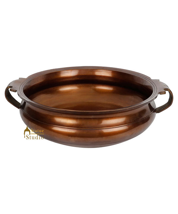 Fine Brass Metal Traditional South Indian Bronze Style Urli Varpu Décor Bowl