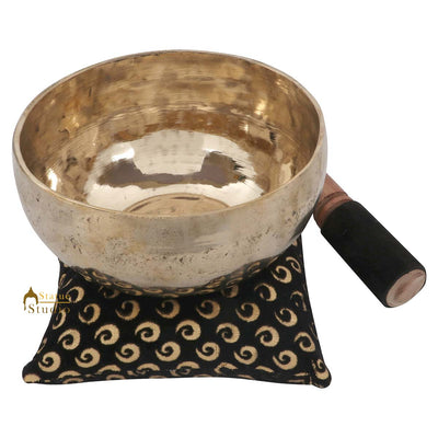 Nepal Buddhism Tibetan Himalyan Chakra Bronze Meditation Healing Singing Bowl