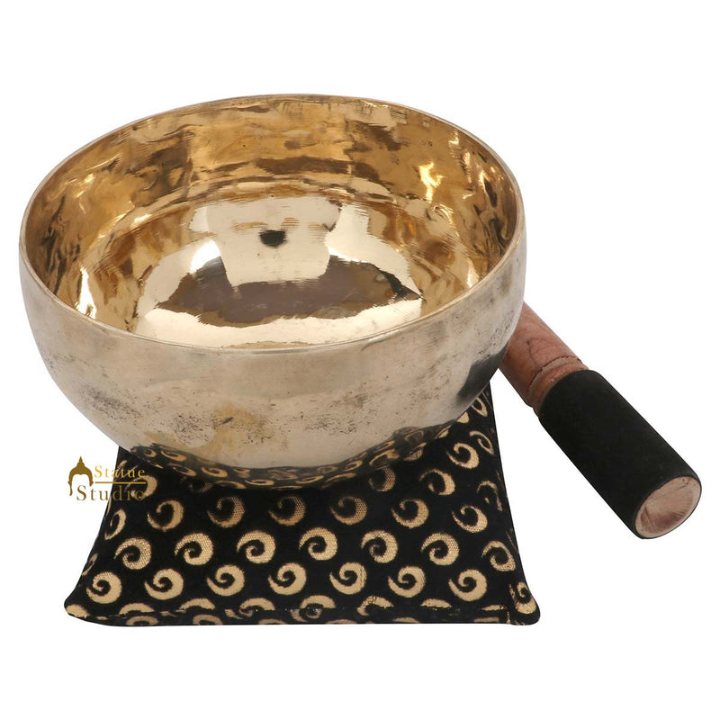 Tibetan Buddhist Himalyan Chakra Bronze Meditation Healing Yoga Singing Bowl