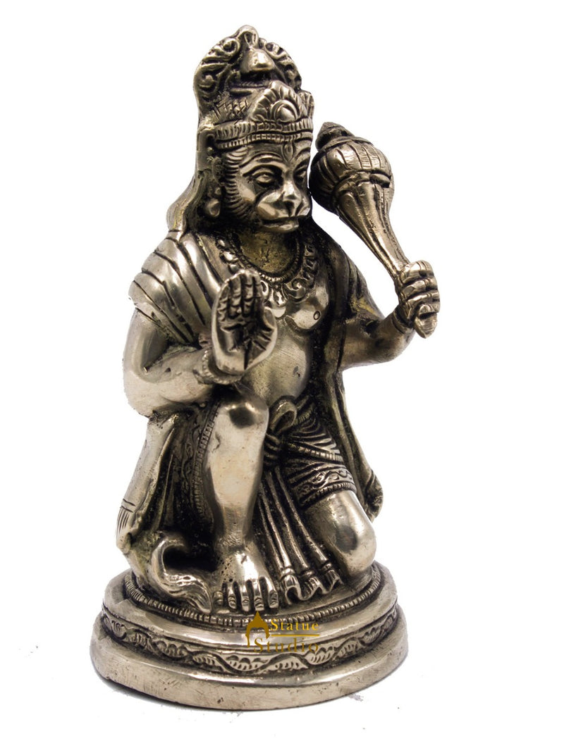 Lord Hanuman Statue Indian Handicraft Mahabali Powerful Temple Décor Idol 6"