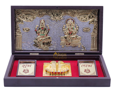 Ganesha Lakshmi Charan Paduka Pooja Item For Temple Puja Decorative Gift Showpiece