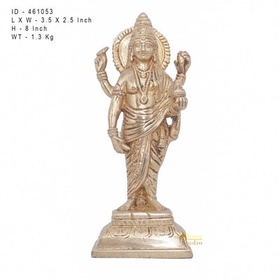 Brass Dhanvantari Idol Physician God of Ayurveda Vastu Feng Shui Statue 8"