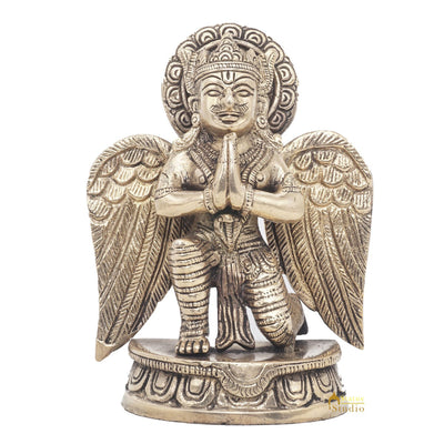 Brass Garuda Idol Vishnu Vehicle Eagle Murti Home Décor Feng Shui Vastu Statue