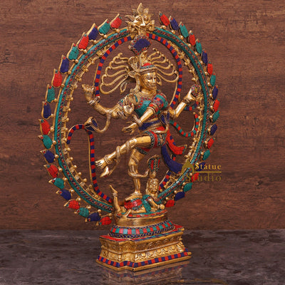 Brass Large Size Nataraja Idol Dancing Shiva Statue Home Office Décor 2 Feet