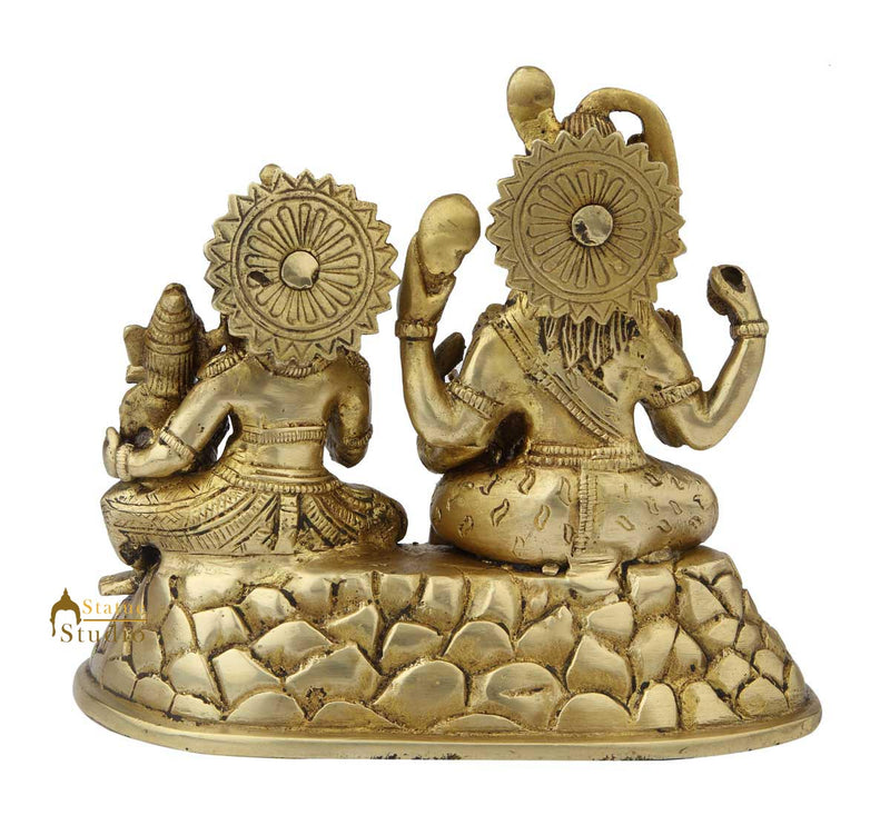 Brass hindu god lord shiva parivar hand made statue religious sculpture idol 7"