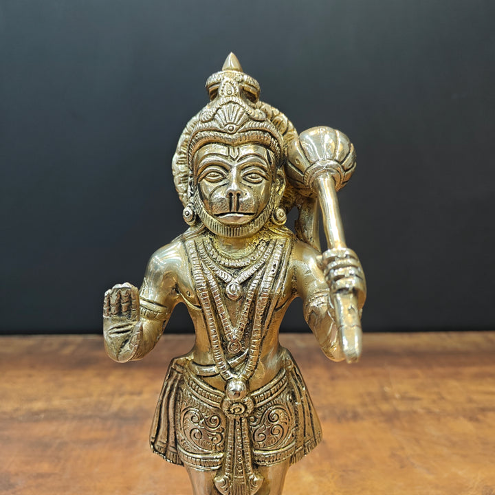 Brass Standing Hanuman Idol 1 Feet
