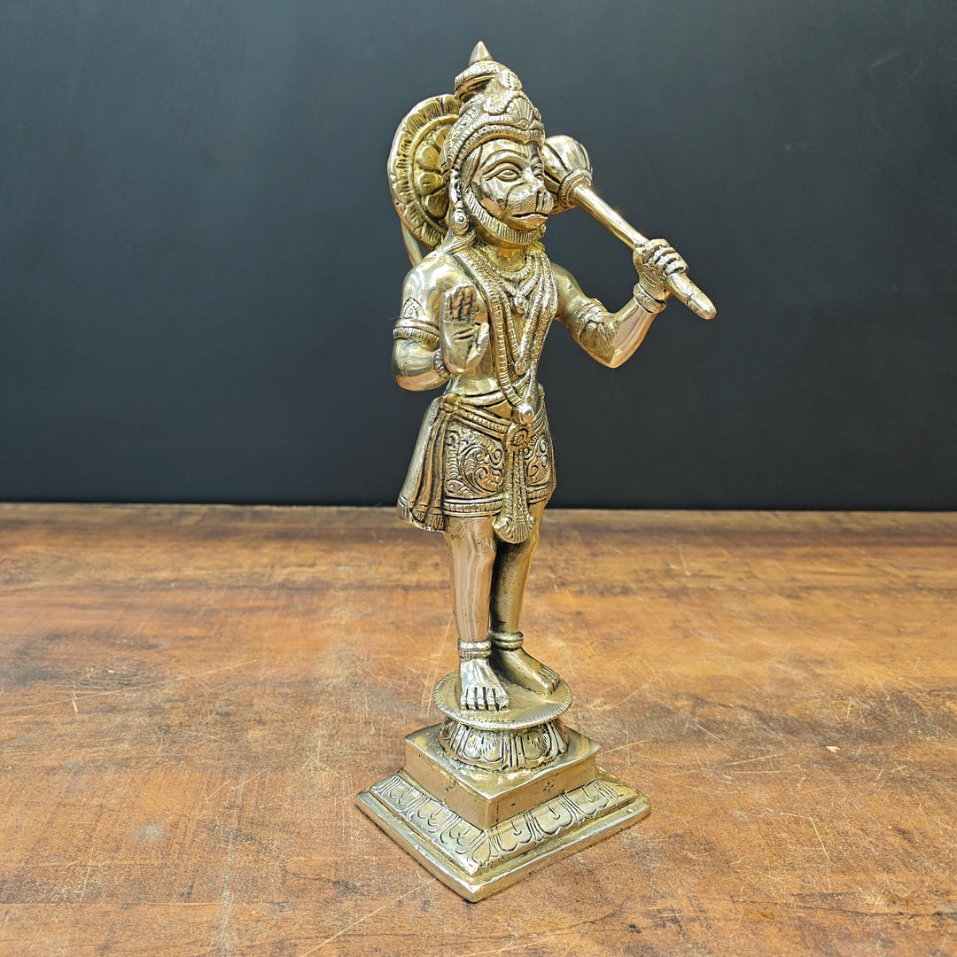 Brass Standing Hanuman Idol 1 Feet
