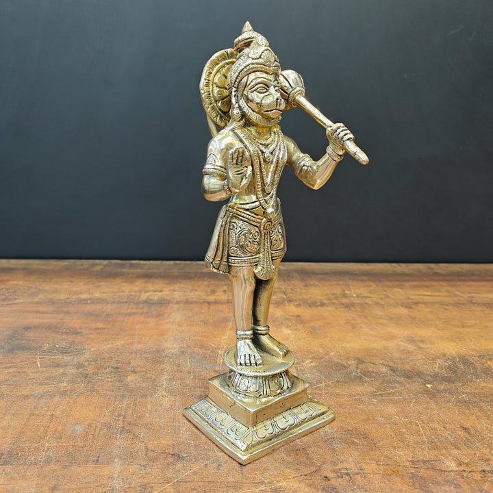 Brass Standing Hanuman Idol 1 Feet