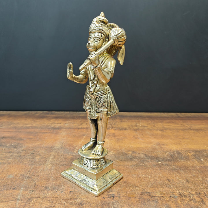 Brass Standing Hanuman Idol 1 Feet