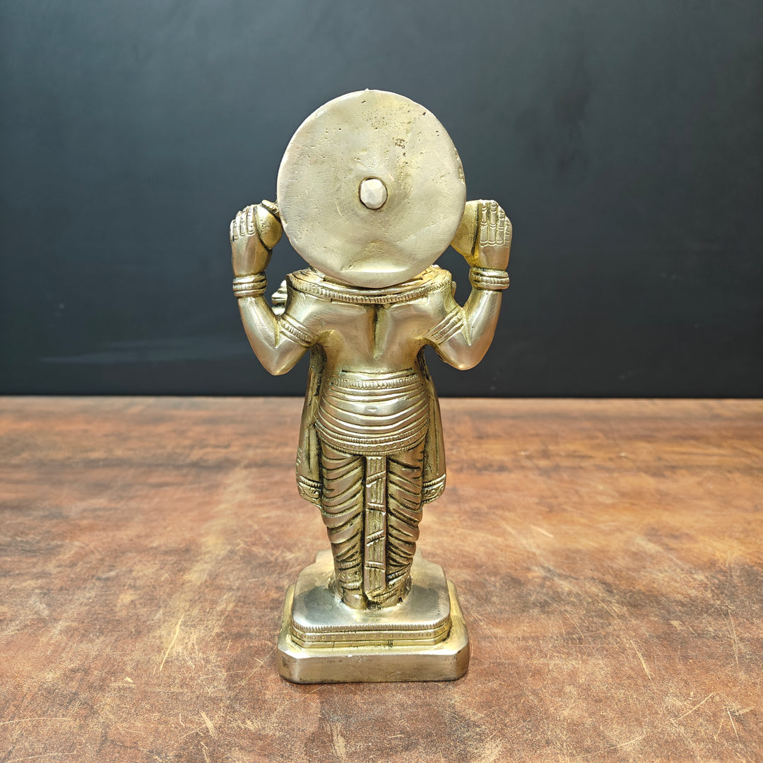 Brass Dhanvantari Statue The God of Ayurveda 9 Inch