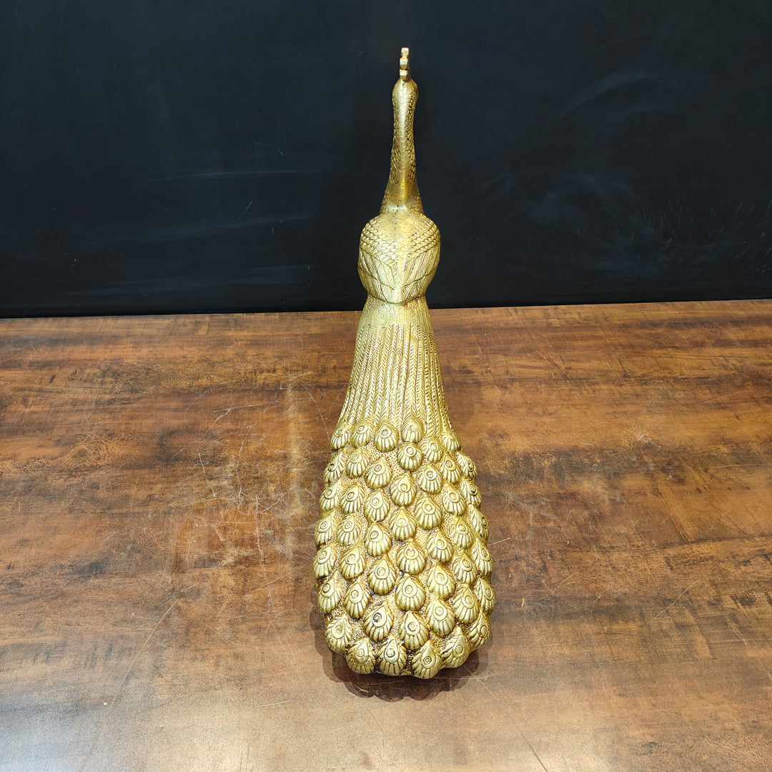 Brass Peacock Figurine Showpiece For Home Decor 20 Inch