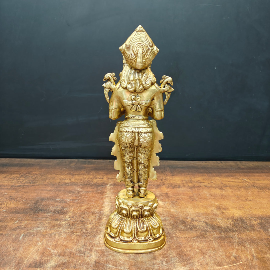 Brass Deeplakshmi Statue Showpiece For Home Decor 15 Inch