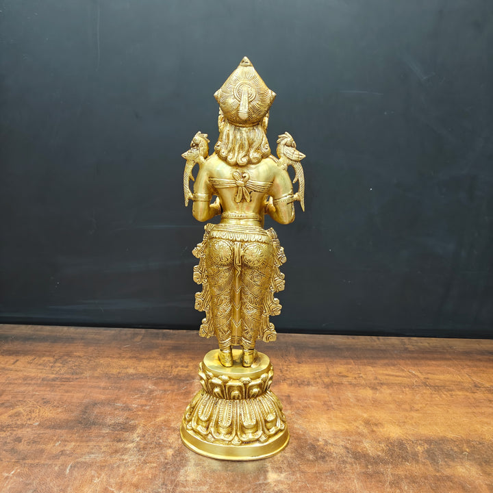Brass Deep Lakshmi Statue Showpiece For Home Decor 20 Inch