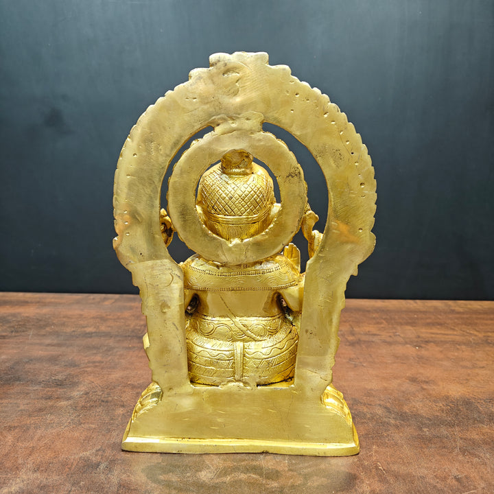 Brass Lord Ganesha Statue Golden Finish 11 Inch