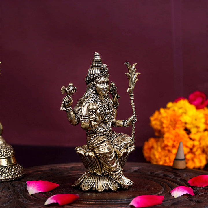Brass Superfine Lalita Devi Rajarajeshwari Idol 4 Inch