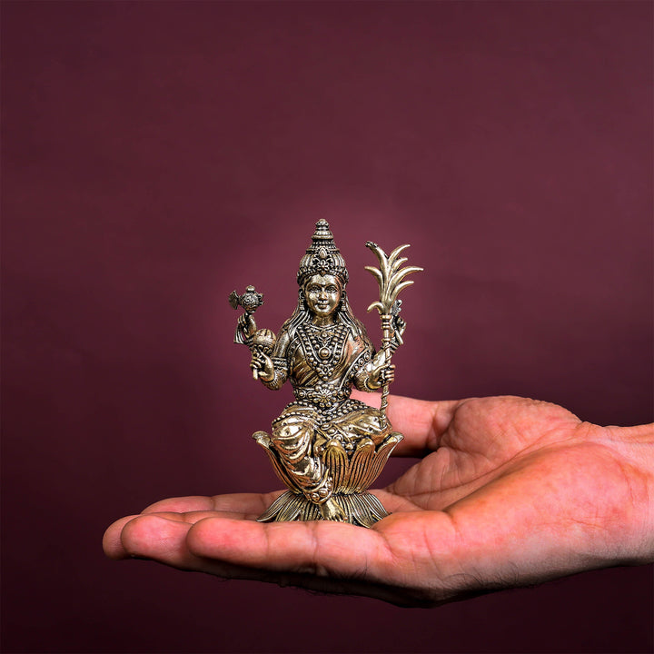 Brass Superfine Lalita Devi Rajarajeshwari Idol 4 Inch
