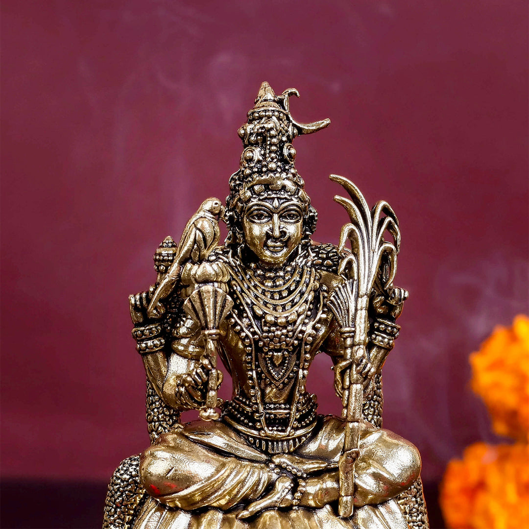 Brass Superfine Lalita Devi Rajarajeshwari Idol kamakshi amman 4 Inch