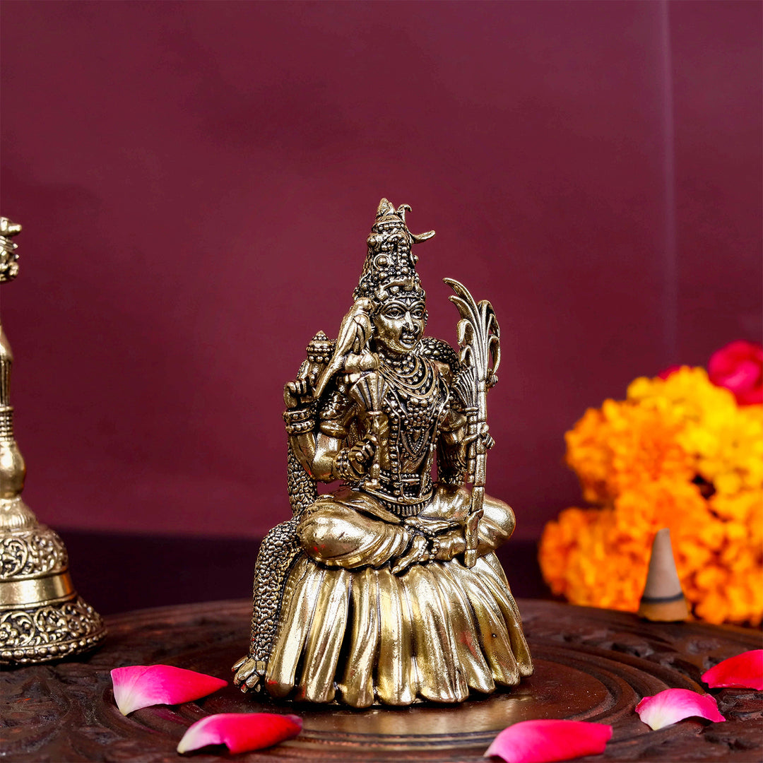 Brass Superfine Lalita Devi Rajarajeshwari Idol kamakshi amman 4 Inch