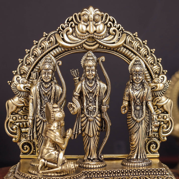 Brass Superfine Ram Darbar Idol For Home Temple Decor 5 Inch