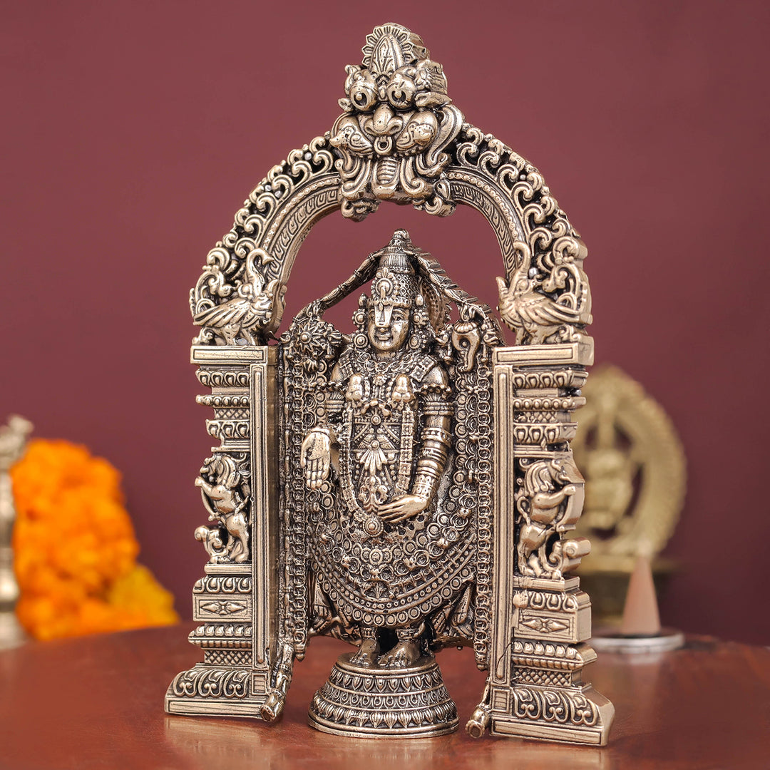 Brass Superfine Tirupati Balaji Idol Venkateshvara Swamy 6 Inch