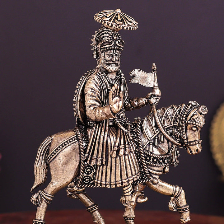 Brass Superfine Baba Ramdev Pir Statue 5 Inches