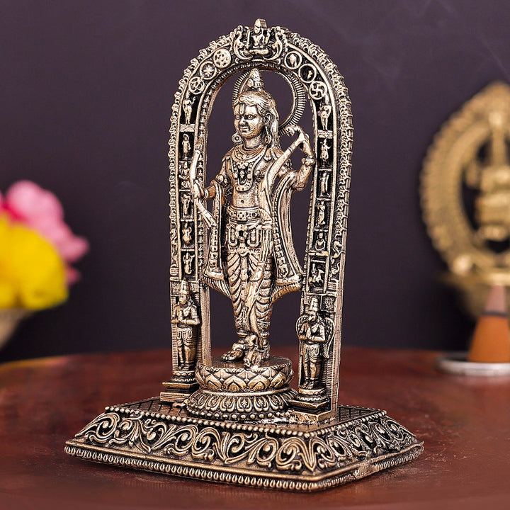 Brass Superfine Ram Lalla Idol For Home Temple Decor 4 Inch