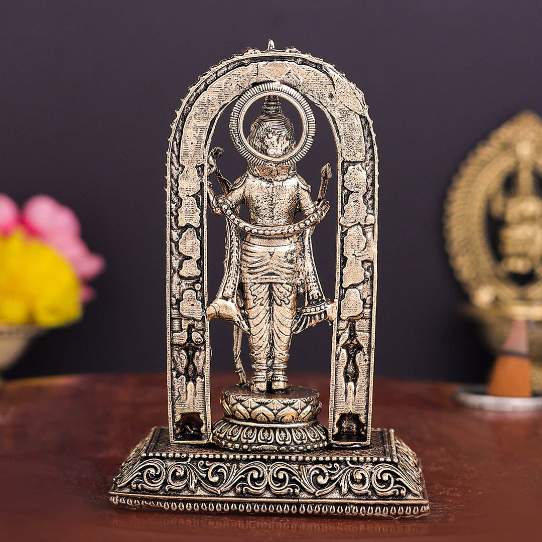 Brass Superfine Ram Lalla Idol For Home Temple Decor 4 Inch