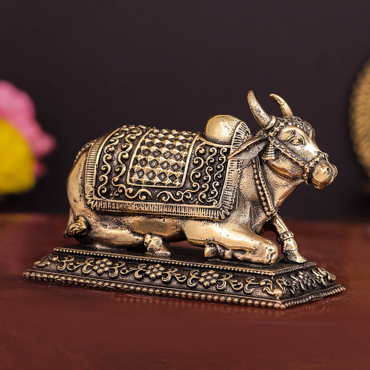 Brass Superfine Nandi Idol 3 Inch