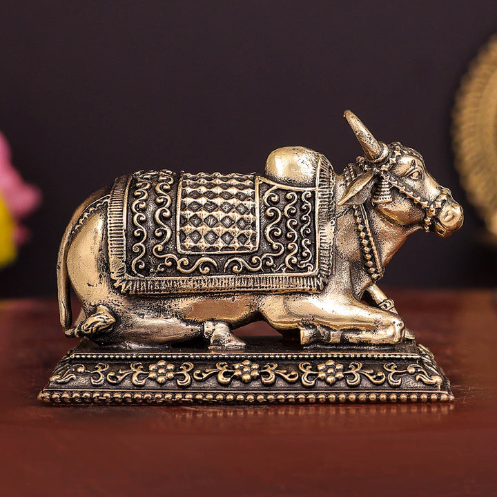 Brass Superfine Nandi Idol 3 Inch