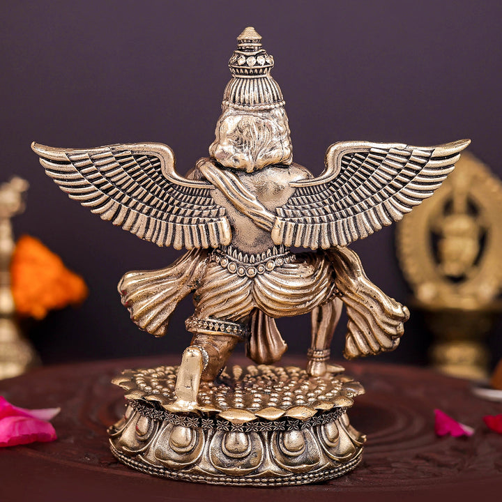 Brass Superfine Garuda Idol Vahana of Lord Vishnu 5 Inch