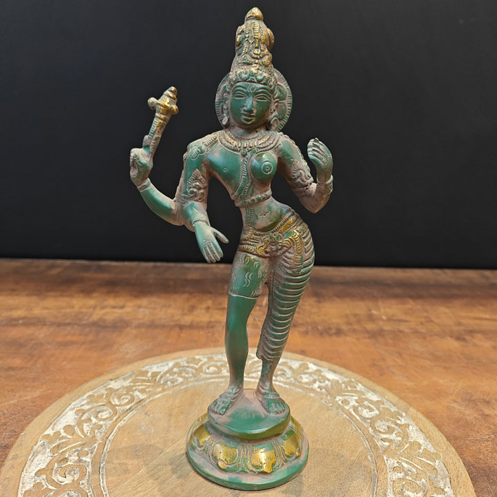 Brass Ardhanarishvara Statue Shiva Sakti Idol 9 Inch 463273