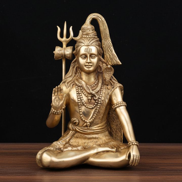 Brass Blessing Shiva Statue For Home Decor 1 Feet 377700