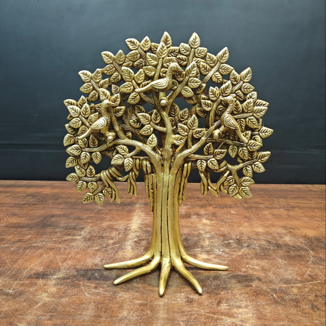Brass Handcrafted Kalpavriksha Life Of Tree Decorative Showpiece 12 Inch 463662