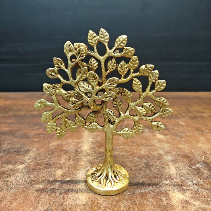Brass Handcrafted Small Kalpavriksha Life Of Tree 7 Inch 463664