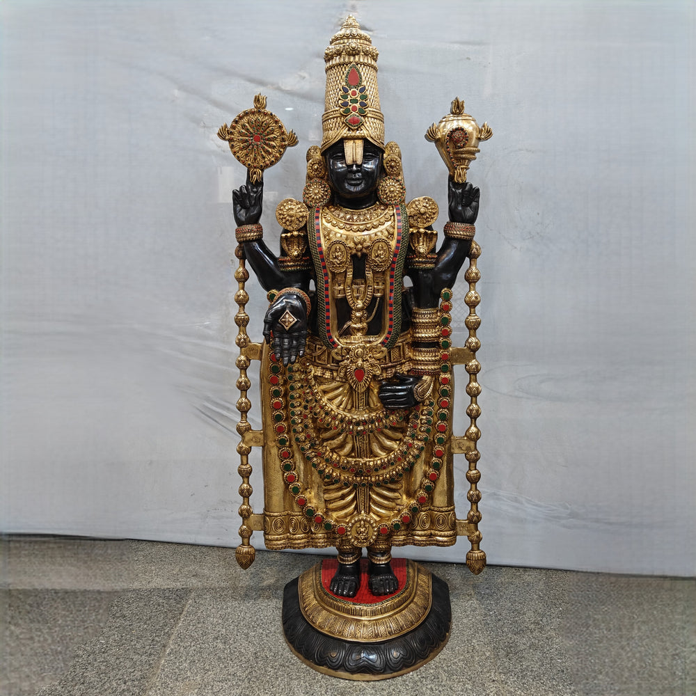 Brass Large Tirupati Balaji Idol Venkateshwara Swamy For Home Decor 6 Feet 463671