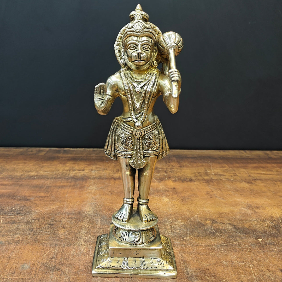 Brass Standing Hanuman Idol 1 Feet 463261
