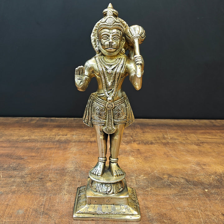 Brass Standing Hanuman Idol 1 Feet 463261