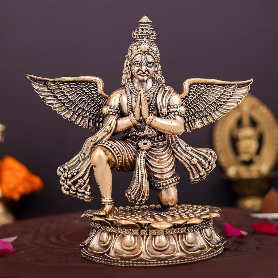 Brass Superfine Garuda Idol Vahana of Lord Vishnu 5 Inch 463919