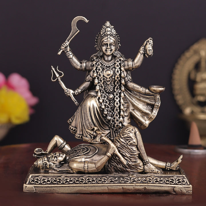 Brass Superfine Goddess Kali Idol 4 Inch 463891