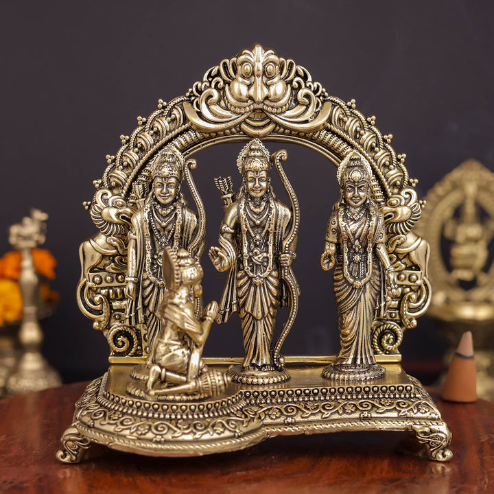 Brass Superfine Ram Darbar Idol For Home Temple Decor 5 Inch 463853