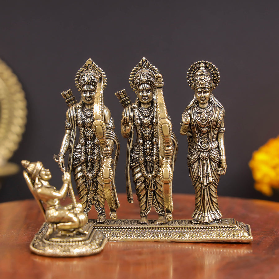 Brass Superfine Ram Darbar Idol With Intricate Carvings 3 Inch 463852