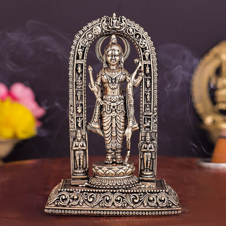 Brass Superfine Ram Lalla Idol For Home Temple Decor 4 Inch 463892