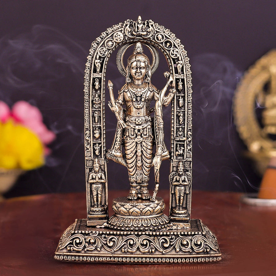 Brass Superfine Ram Lalla Idol For Home Temple Decor 4 Inch 463892