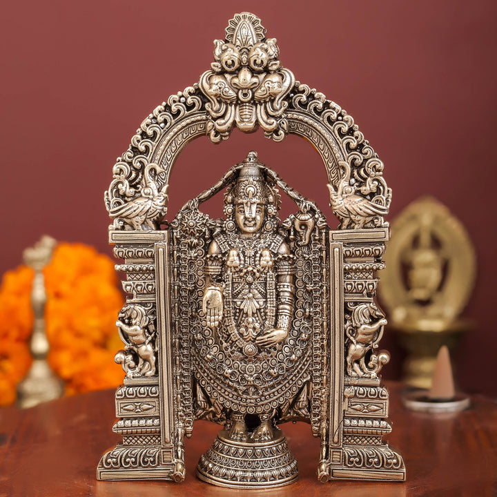 Brass Superfine Tirupati Balaji Idol Venkateshvara Swamy 6 Inch 46386