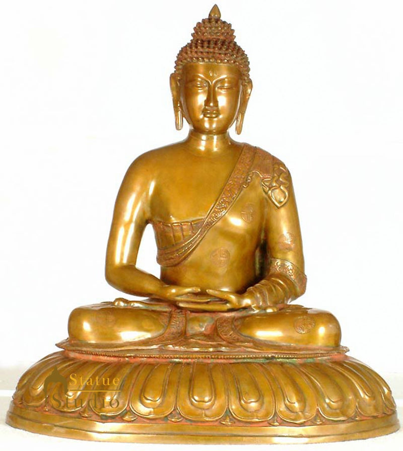 Large Size Chinese Buddhist Meditating Lord Buddha Fine Décor Gifting 28"