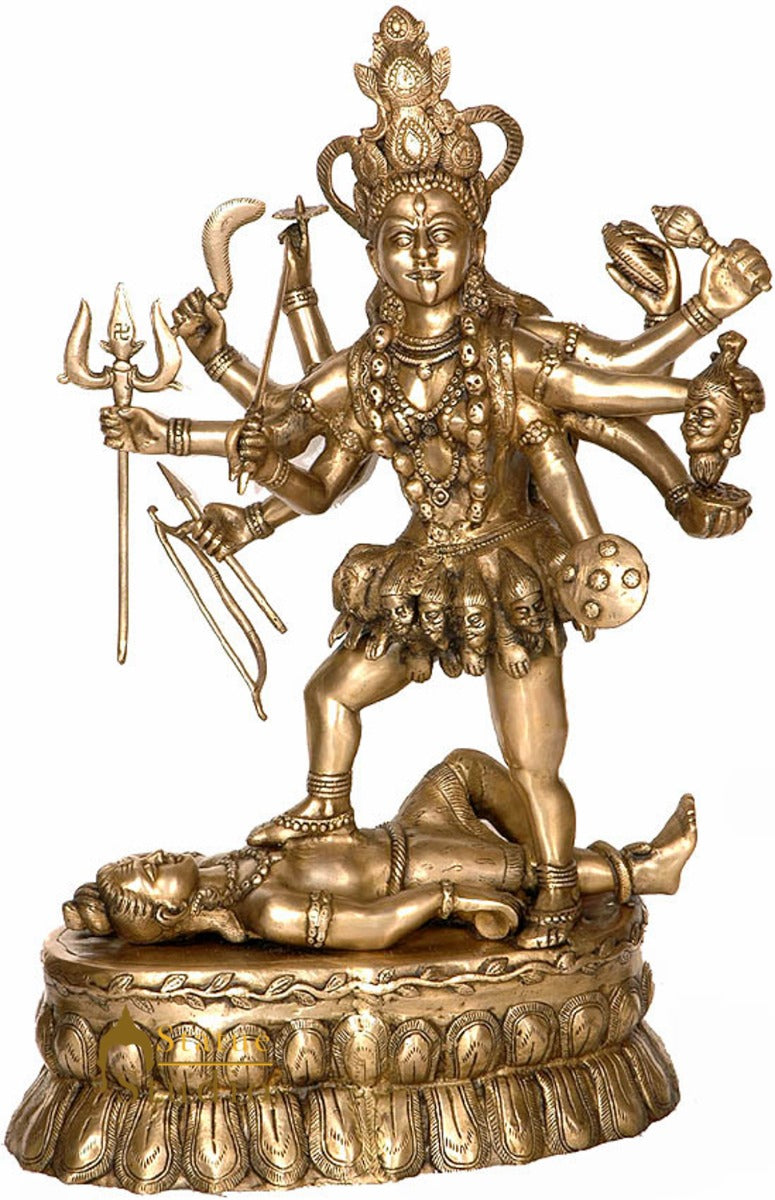 Large Size Indian Hindu Goddess Divine Maa MahaKali Murti 28"