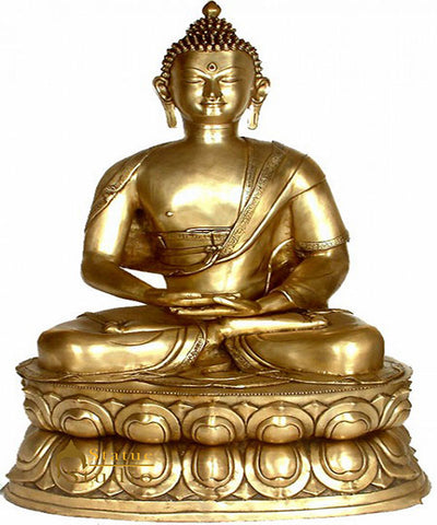 Large Size Dhyan Mudra Meditating Gautama Buddha Big Statue 3 Feet